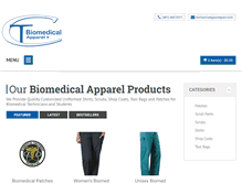 Tablet Screenshot of biomedicalpatches.com